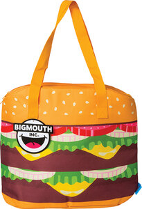 COOLER BAG (BIG MOUTH BY WOW) 6 12+ cans 16.5" x 5.5" x 15" Cheeseburger